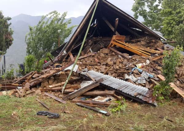 Chet Bahadur Tamang's home was reduced to rubble by the earthquake