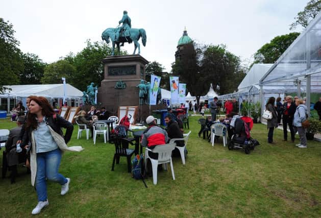 Charlotte Square garden hosts the book festival and is 'one of the most important urban spaces in Europe'. Picture: Ian Rutherford