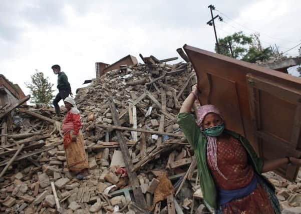 The quake has devastated parts of Nepal. Picture: AP