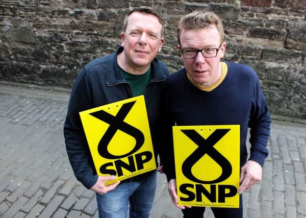 Craig and Charlie Reid back the SNP. Picture: Comp