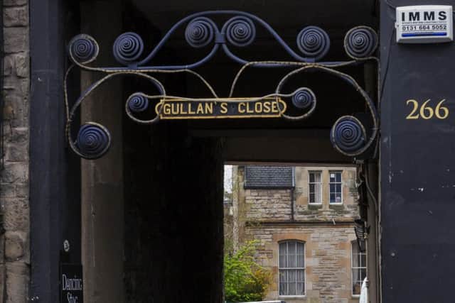 Gullan's Close, off the Royal Mile. Picture:Scott Taylo