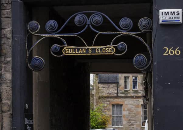 Gullan's Close, off the Royal Mile. Picture:Scott Taylo