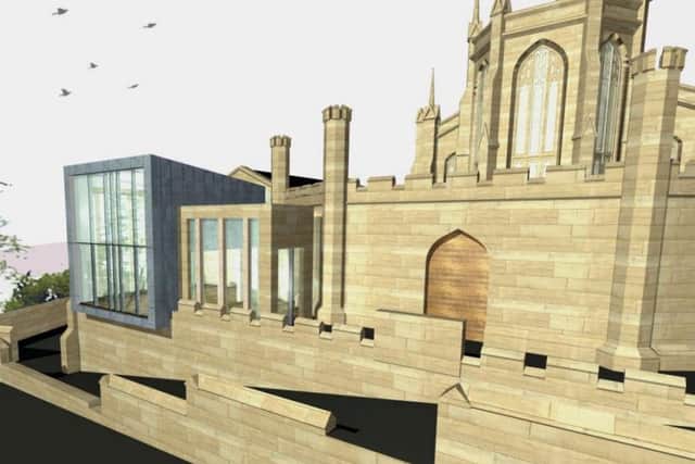 An artist's impression of the proposed extension to St John's Church. Picture: comp