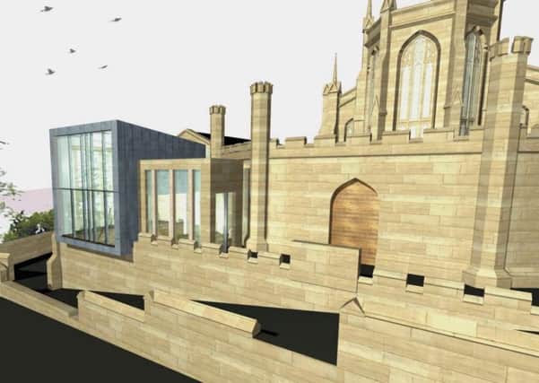An artist's impression of the proposed extension to St John's Church. Picture: comp