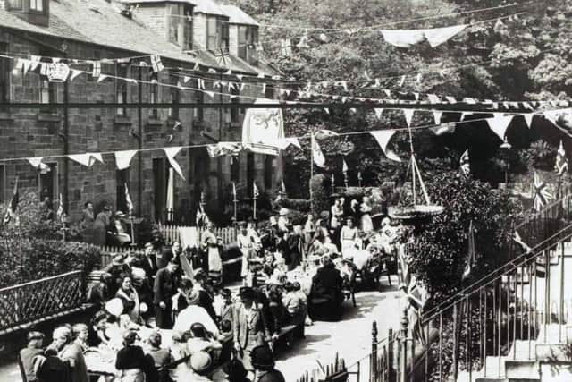 VE Day celebrations in Kemp Place, Stockbridge. Picture: Capital Collections