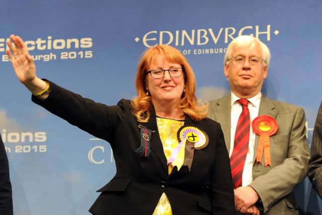Deidre Brock speaks after her victory. Picture: Lisa Ferguson