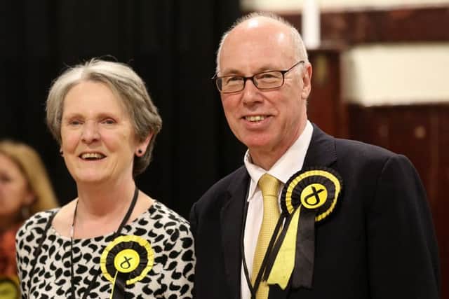 SNP MP George Kerevan and his wife Angela. Picture: Gordon Fraser