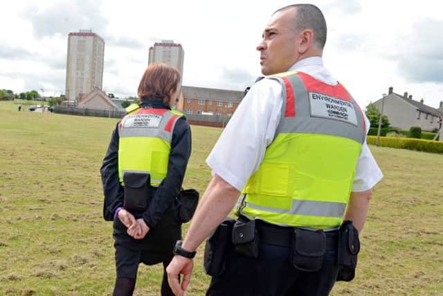 Enviromental wardens on patrol in Edinburgh South. Picture: Phil Wilkinson
