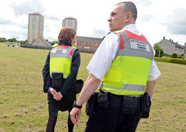 Enviromental wardens on patrol in Edinburgh South. Picture: Phil Wilkinson