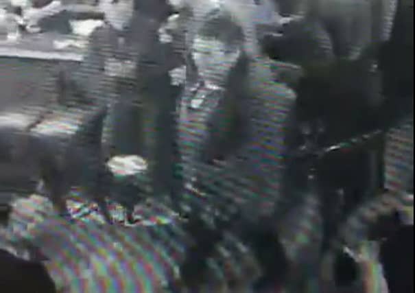 The man was caught on CCTV