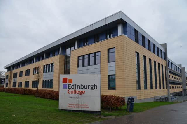 Edinburgh College is being bullish about figures. Picture: Jon Savage