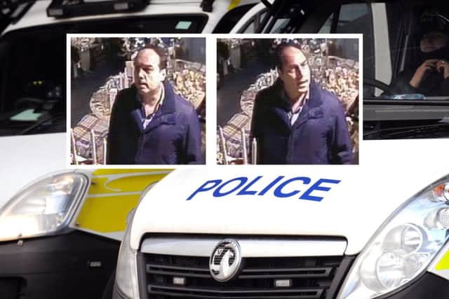 The man police want to speak to.