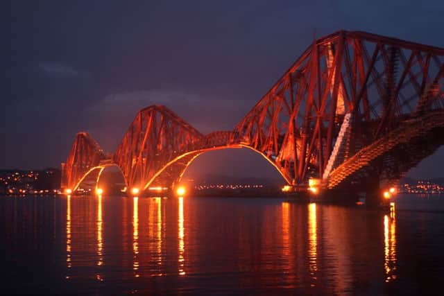 Spectacular view of the bridge lit up in the evening. Picture: Jacky Ghossein