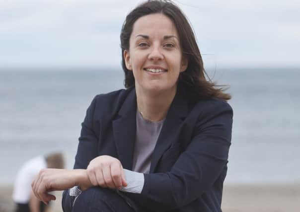 Scottish Labour leadership candidate Kesia Dugdale at the launch of her campaign in Portobello. Picture: Toby Williams
