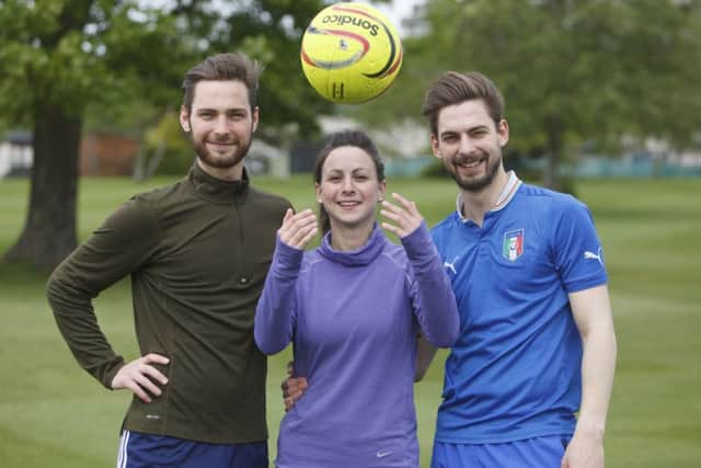 Darren, Lyndsay and Dean Gowans.Picture: Toby Williams