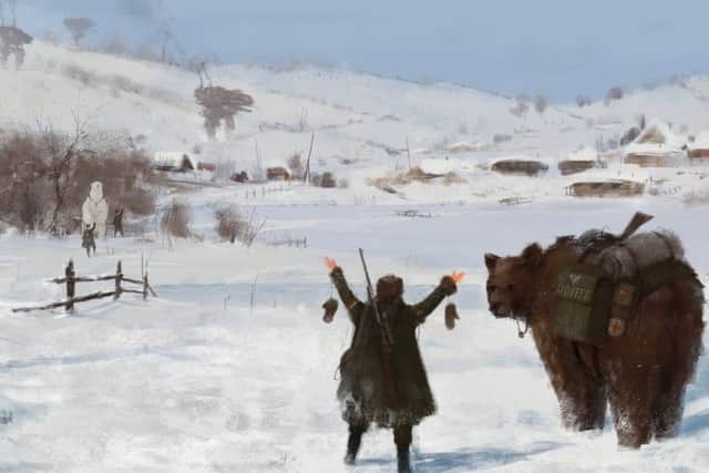 Jakub Rozalski's depiction of Wojtek