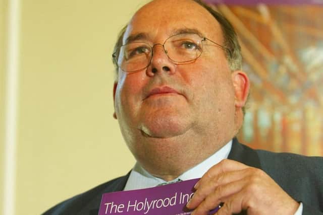 Lord Fraser of Carmyllie releases his report into the Holyrood parliament shambles. Picture: Getty