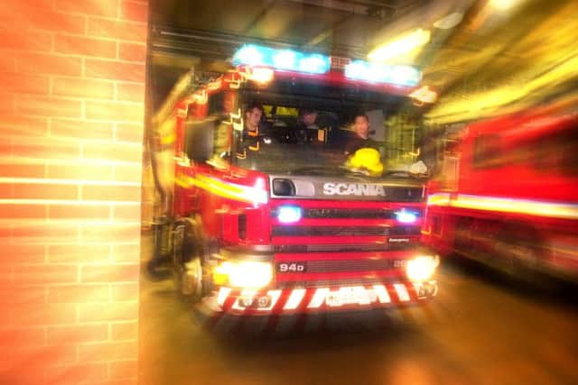Firefighters are battling the blaze near the RHS. Picture: Tony Marsh
