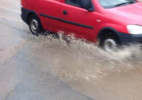The flood is causing problems in Liberton. Picture: Phil Duncan