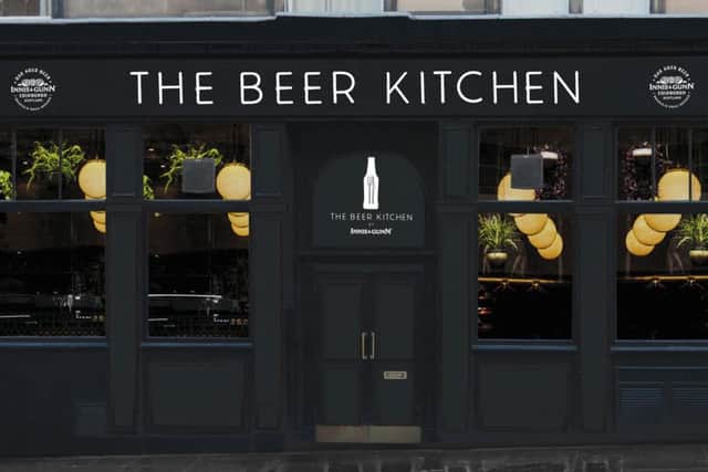 An artist's impression of how the Innis and Gunn bar, in Lothian road, will look
