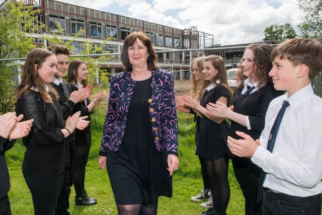 Retiring Portobello High Head Teacher Peigi Macarthur. Picture: Ian Georgeson