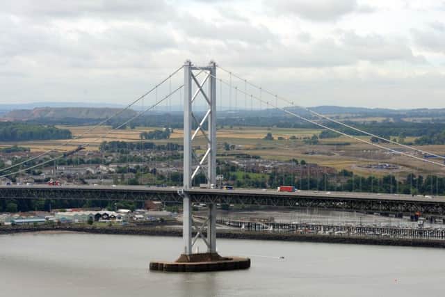 There is a spill on the Forth Road Bridge. Picture: Ian Rutherford