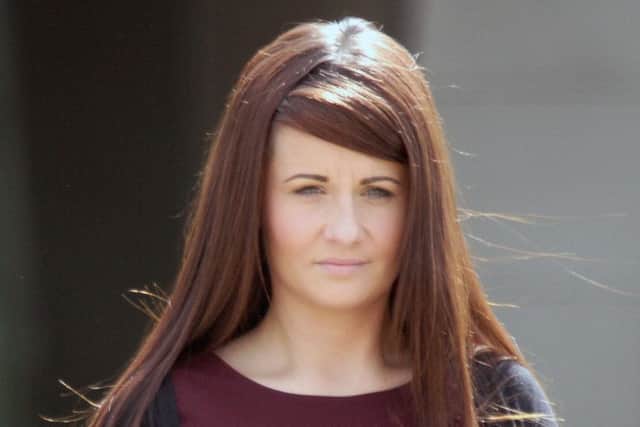 Hayley Walker leaves Livingston Sheriff Court. Picture: Vic Rodrick