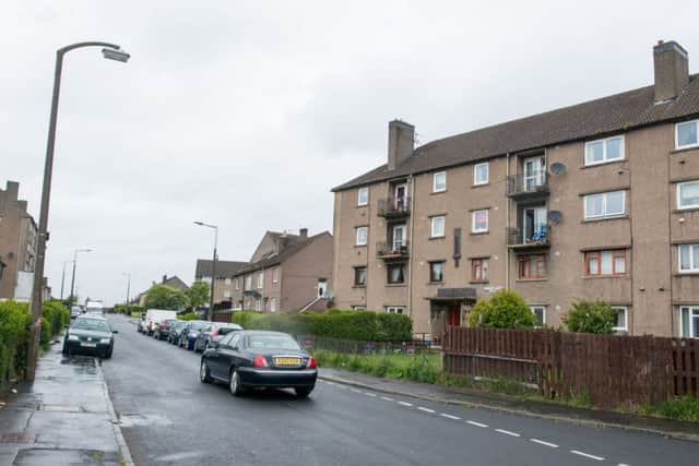 The incident occurred in Wester Drylaw Drive. Picture: Ian Georgeson