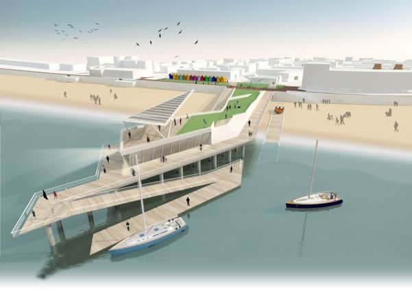 An artist's impression of the  Big Things on the Beach pier concept