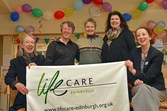 Su Millar, centre, with Kathy Elliott, Mary Halligan, fundraiser Vicki Bradley and Caroline Heywood. Picture: Jon Savage
