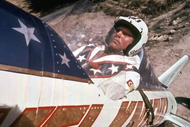 Krystian Sawicki tried to emulate Evel Knievel. Picture: AP