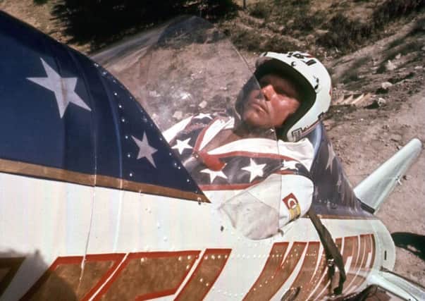 Krystian Sawicki tried to emulate Evel Knievel. Picture: AP