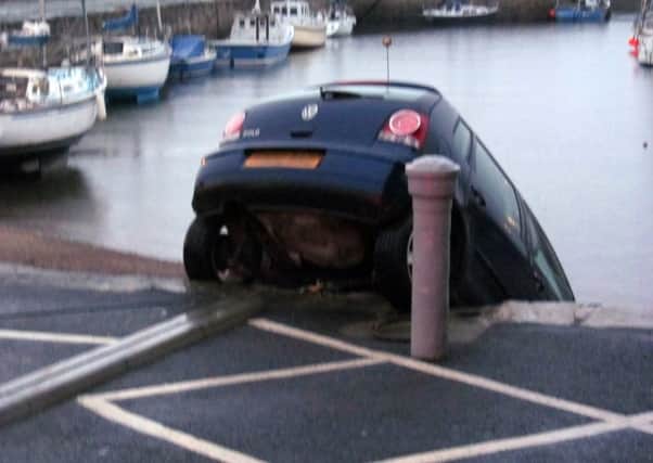 THe owner returned to find her car like this. Picture: Adrian McDowell