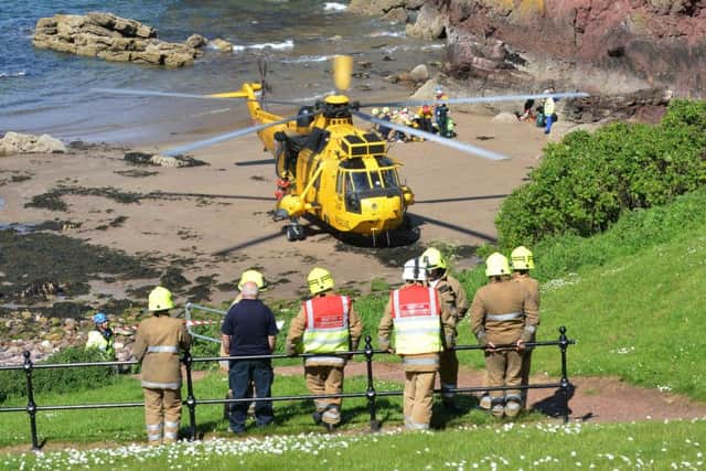 The teenager was airlifted to hospital.