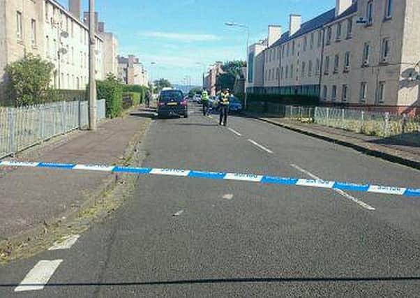 Police closed off part of Wardieburn East Street. Picture: Kaye Nicolson