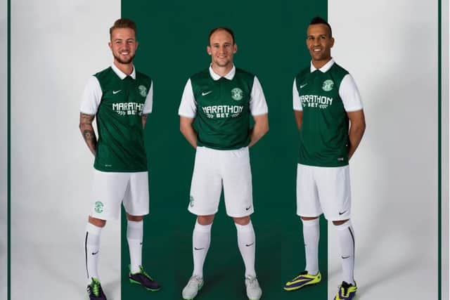 The new Hibs home strip. Picture: Hibernian FC