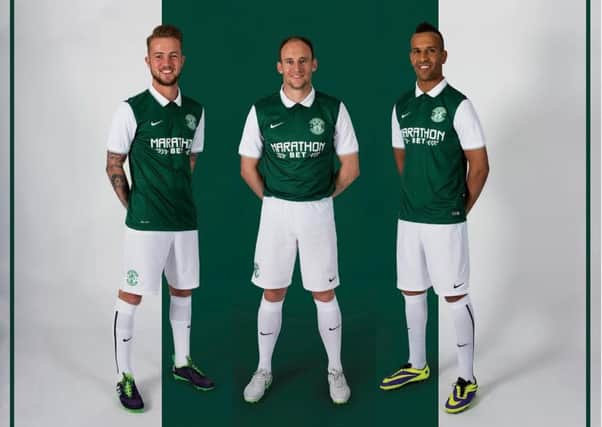 The new Hibs home strip. Picture: Hibernian FC