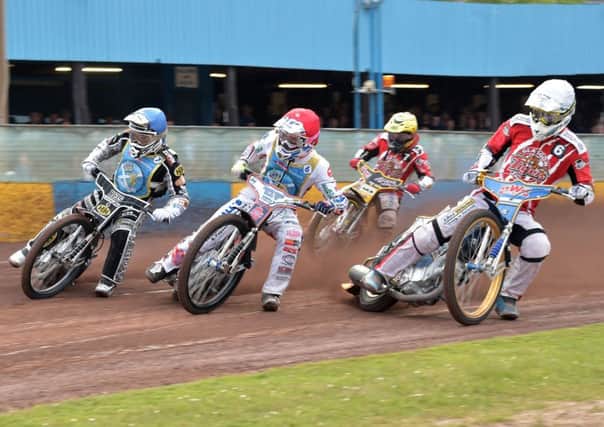From left: Erik Riss and Max Clegg struggled against James Sarjeant and Victor Palovaara. Picture: Ron MacNeill