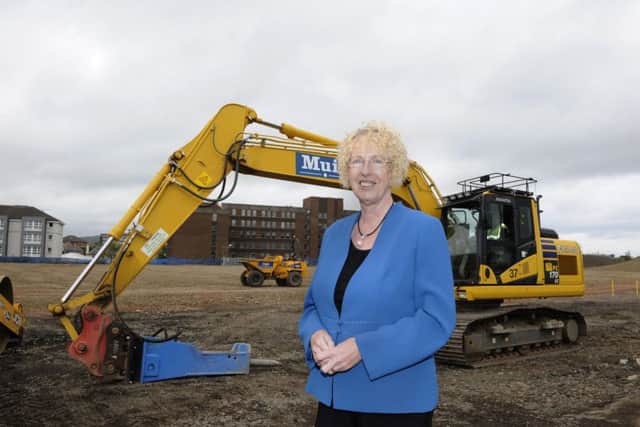 Margaret Burgess at the site of the new homes in Chesser. Picture: Andrew O'Brien