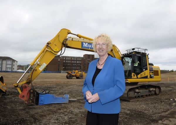 Margaret Burgess at the site of the new homes in Chesser. Picture: Andrew O'Brien