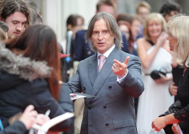 Robert Carlyle on the red carpet. Picture: Neil Hanna