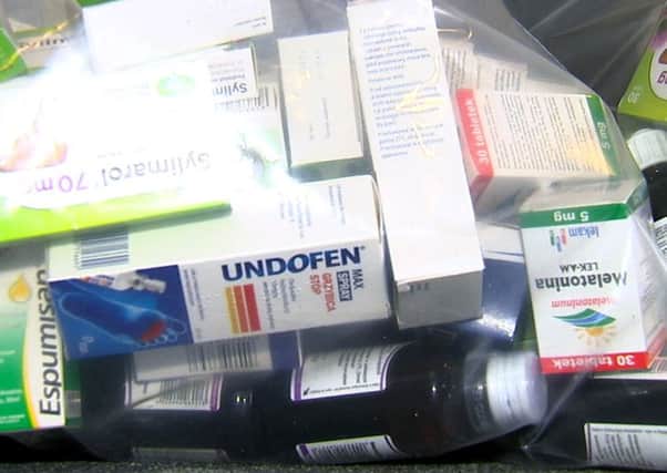 Some of the drugs which were seized. Picture: Sky News