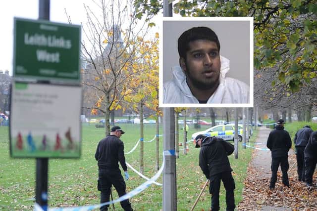 Faizan Ali raped the victim at Leith Links.