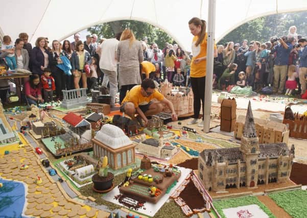 Edinburgh's landmarks in cake-form. Picture: Toby Williams