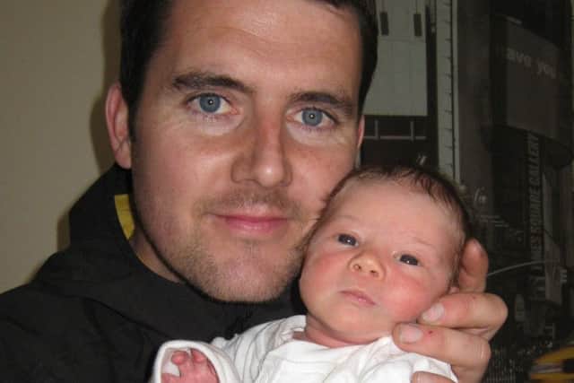 Graeme Mackie and son Daniel. Picture: comp