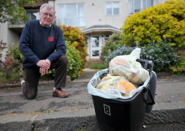 Lindsay Walls' food waste has not been collected. Picture: Jane Barlow