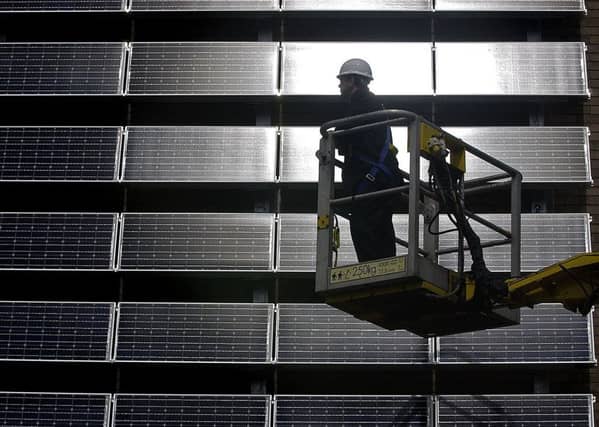 Twenty-five council buildings in Edinburgh will benefit from the installation of sonar panels. Picture: Toby Williams