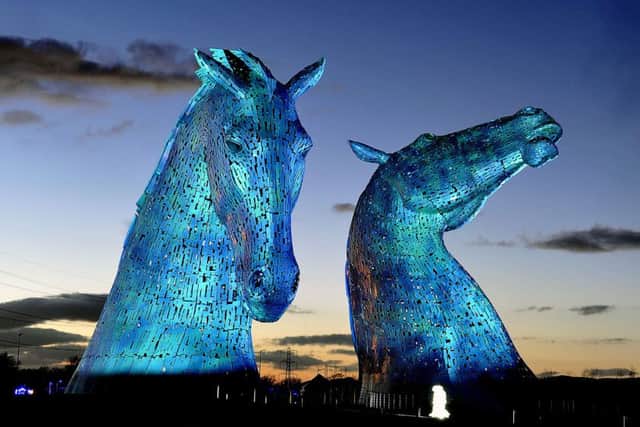 The mini-Kelpies sculpture will be sited in Edinburgh's West End over the festival period. Picture: Jamie Forbes