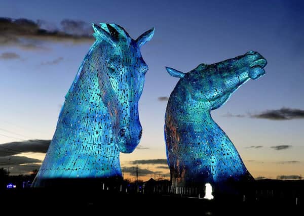 The mini-Kelpies sculpture will be sited in Edinburgh's West End over the festival period. Picture: Jamie Forbes