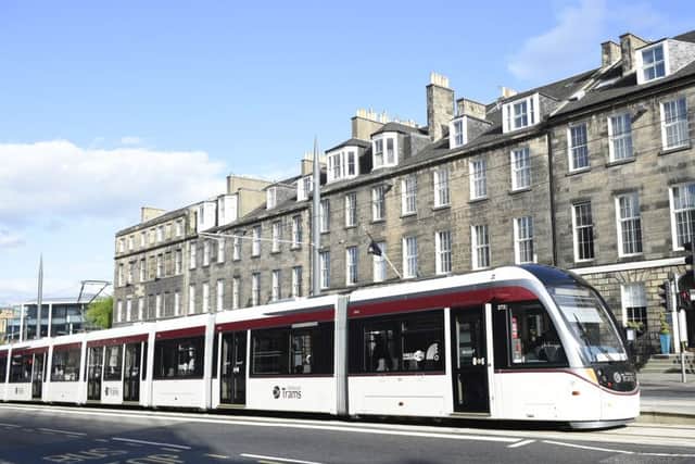 Edinburgh Trams - just one example of green transport. Picture: Greg Macvean